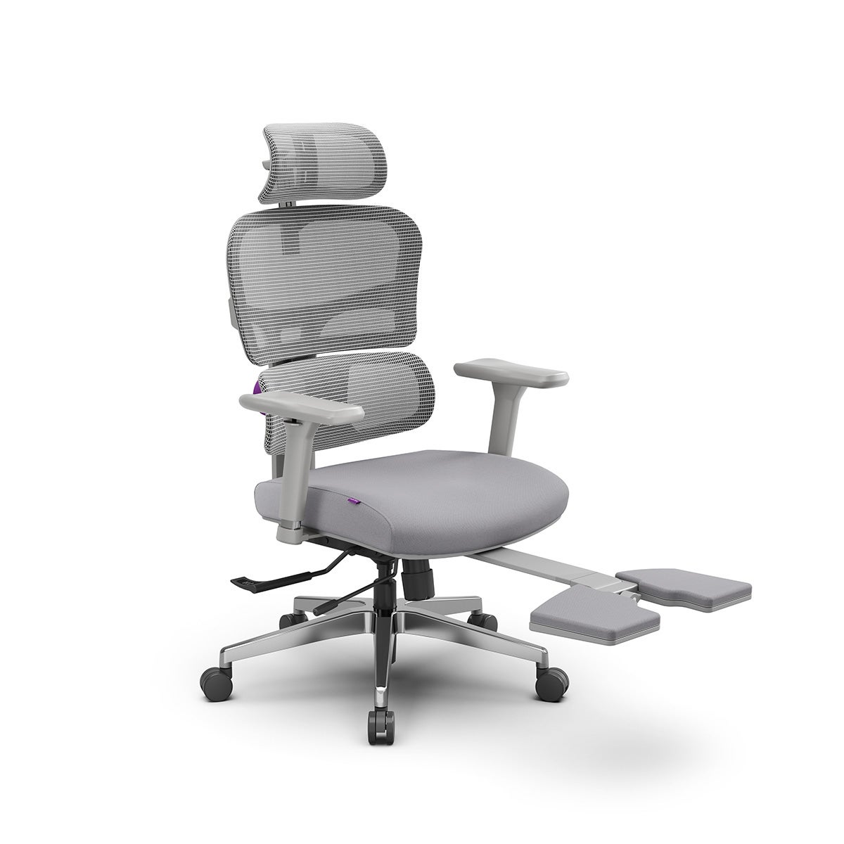 Fotel ergonomiczny Spacetronik LUMBO-44G Szary