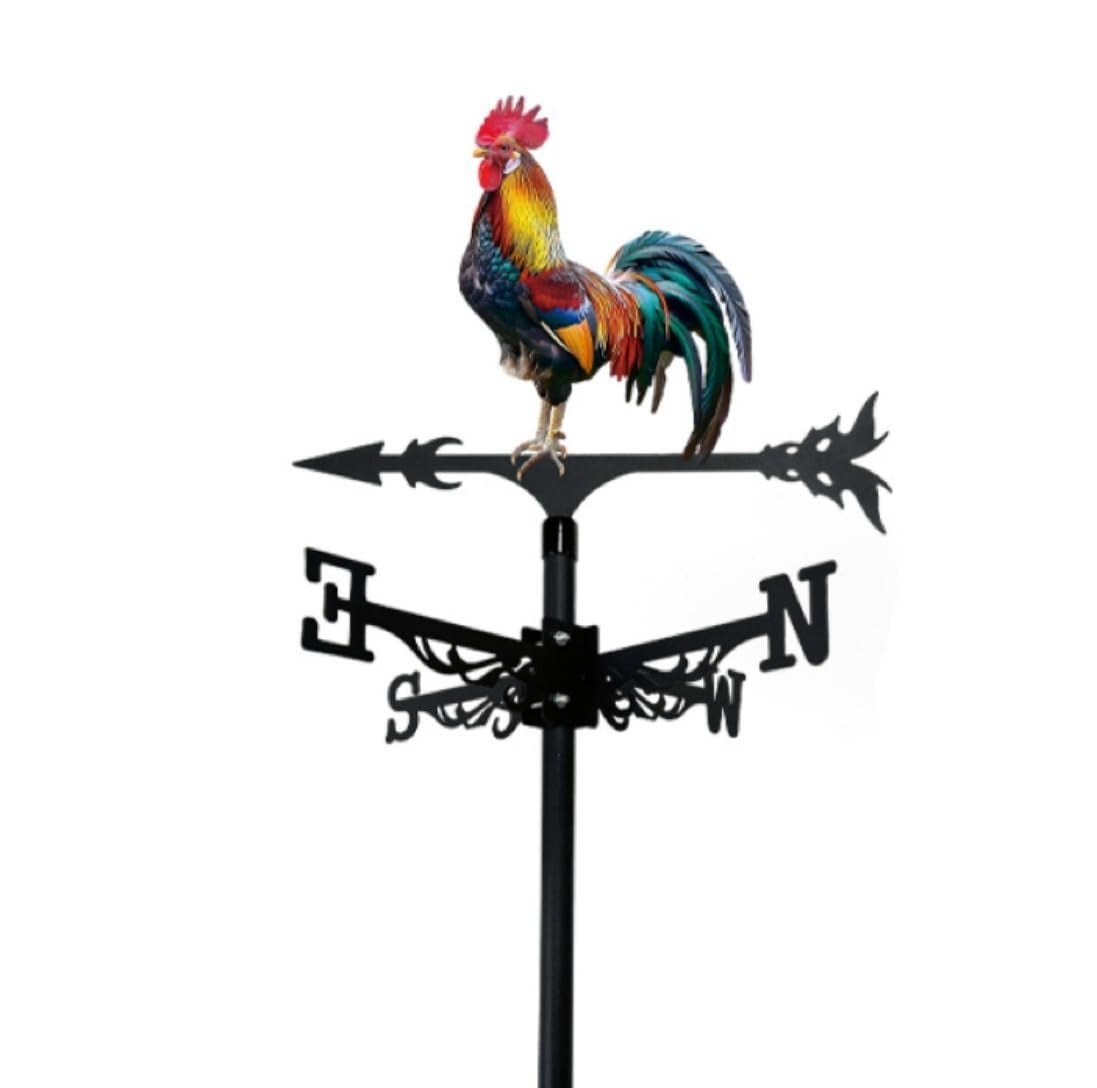 Vintage kute żelazo rooster weathervane zewnętrzny courtyard roof dekoracyjny weathervane (Rooster style) Kolor