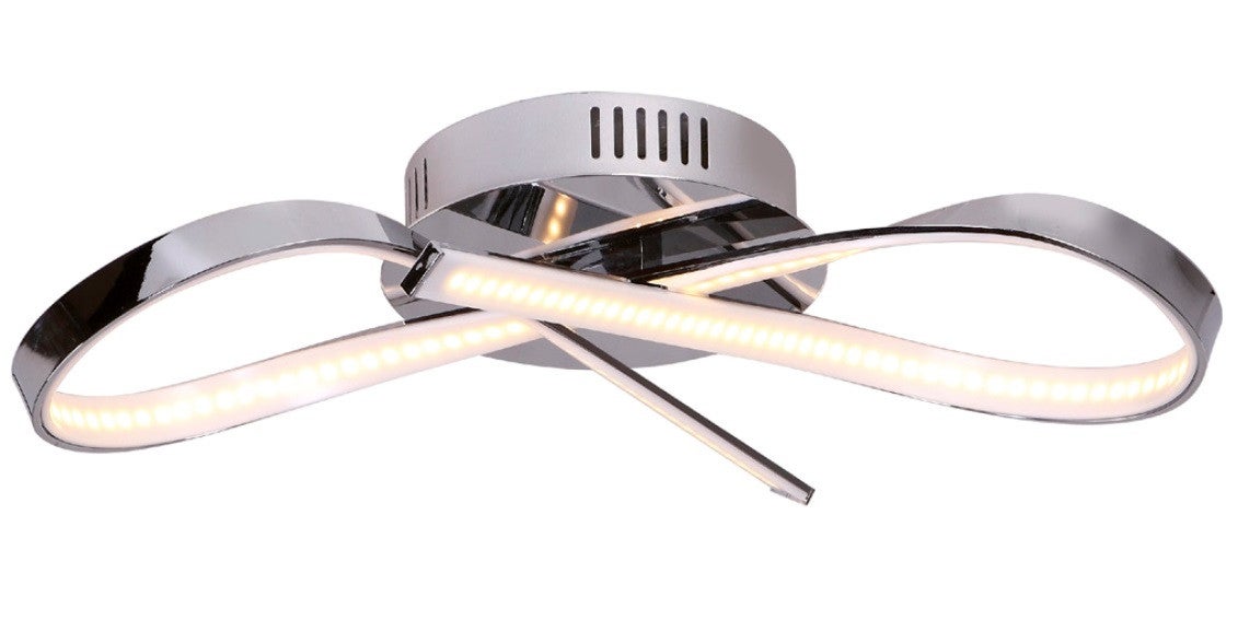 Lampa wisząca INFINITY LED 14W Ciepła biel 1120lm chromowana wym: 14 x 45 x 15 cm Maxlight