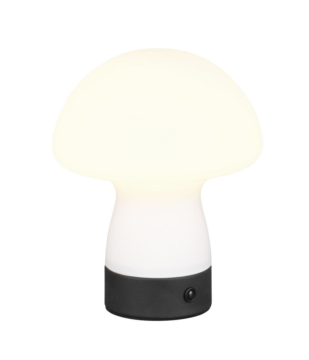 Lampa stołowa LED DOOLEY biało-szara 1.5W ciepła 140lm szkło wym:18x14x14cm IP20 RL