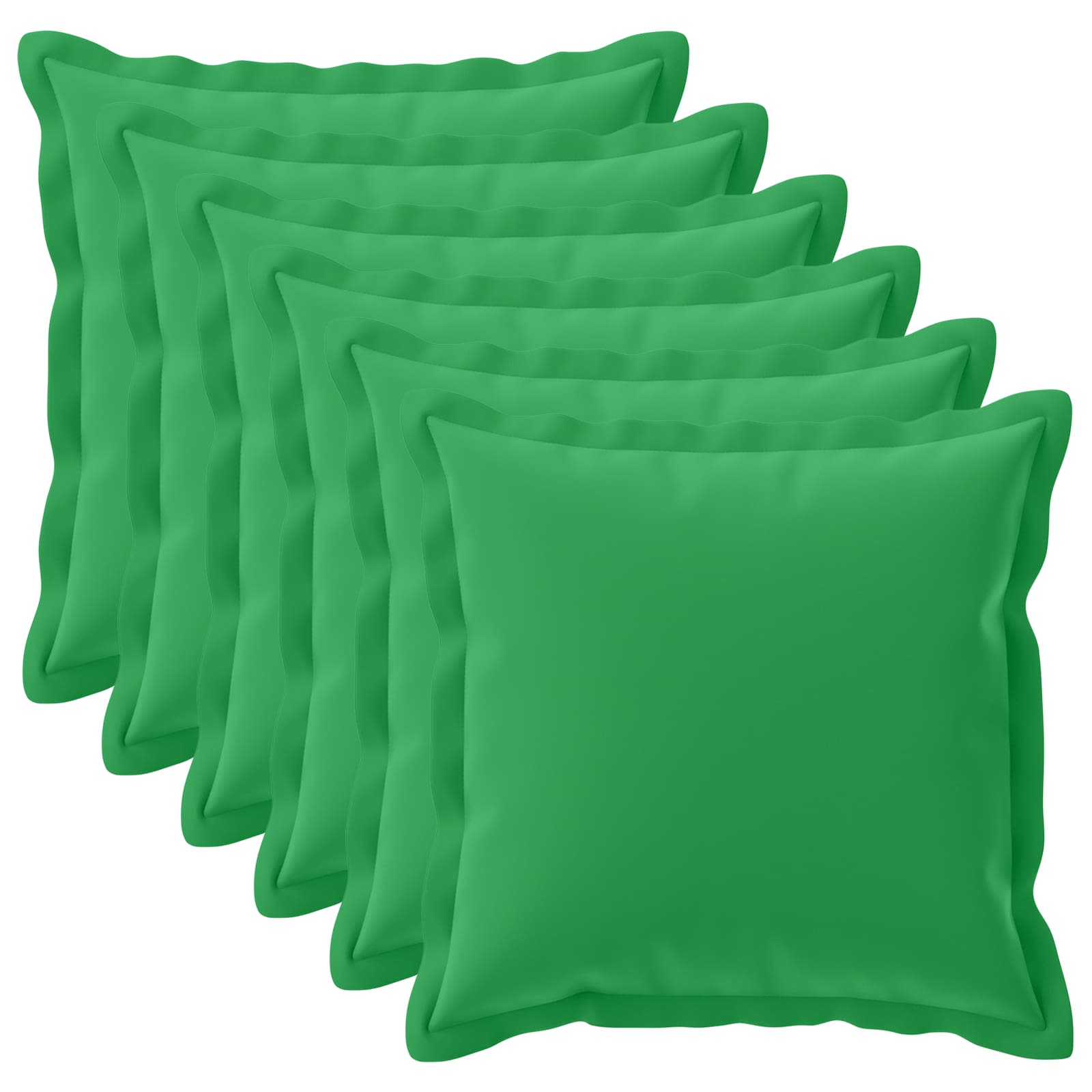 6x Poszewka Dekoracyjna na Poduszkę 80x80 cm Zielona