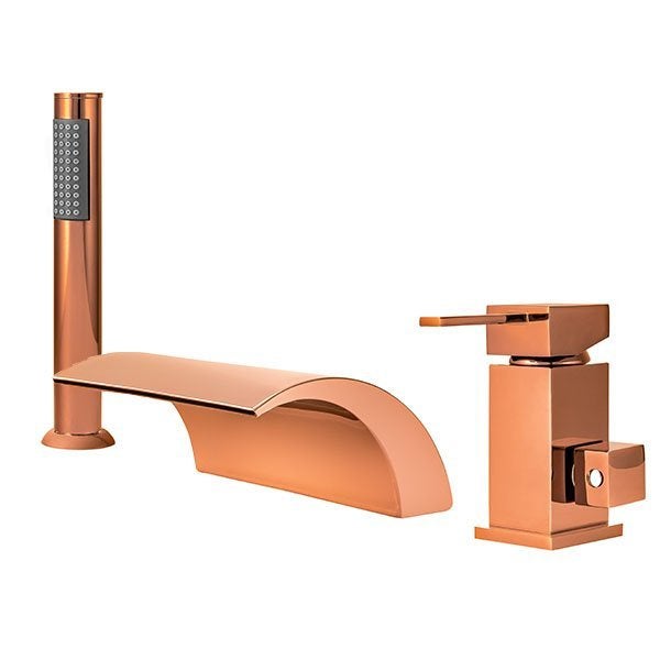 SILLA BATERIA WANNOWA CASCADE 3-OTWOROWA S-1006RG RÓŻOWE ZŁOTO