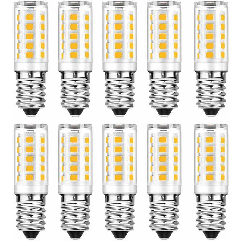Zestaw 10 żarówek LED E14 - Biały Ciepły 3000K - 5W Odpowiednik żarówki 50W - 500LM Bez możliwości ściemniania