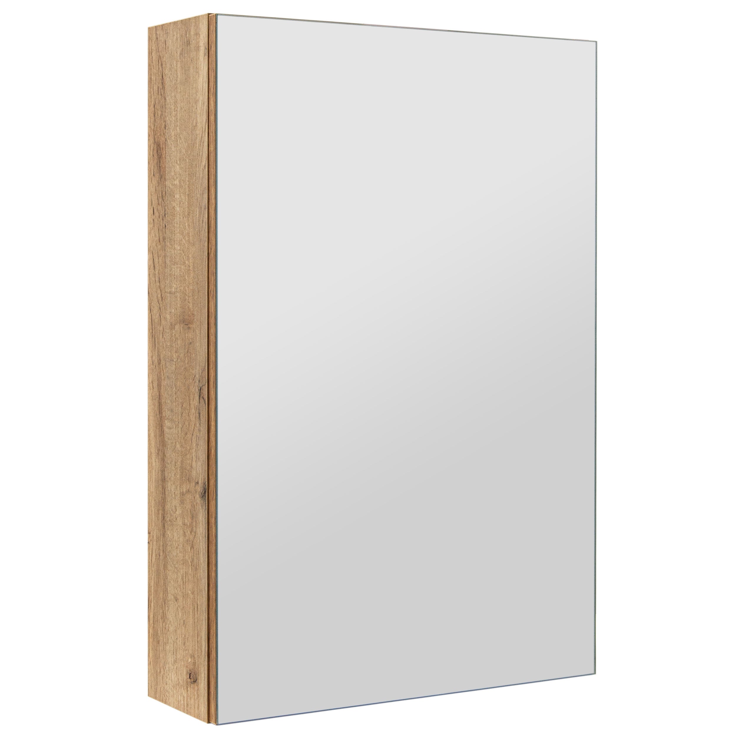 Szafka łazienkowa z lustrem lustrzana wisząca do łazienki dąb wotan 40 cm