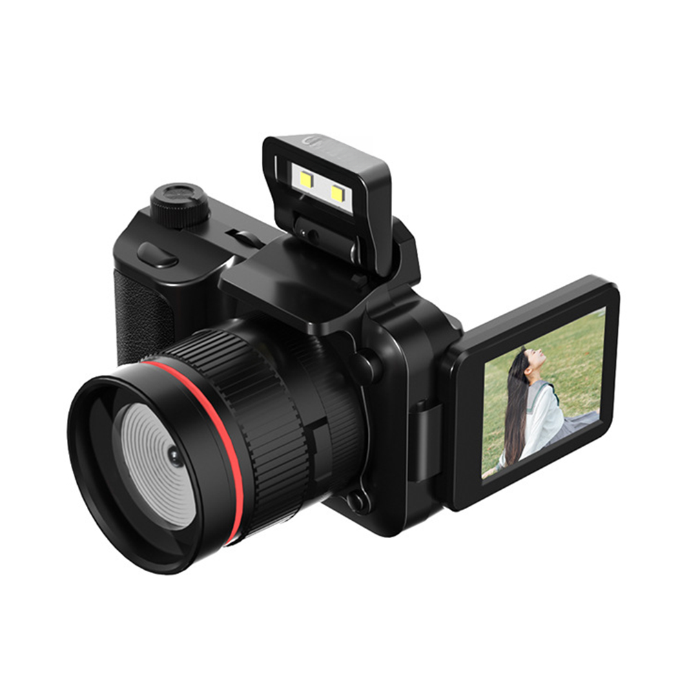 Cyfrowa kamera wideo 4K WiFi z 2,2-calowym obrotowym ekranem, 16-krotnym zoomem i diodą LED
