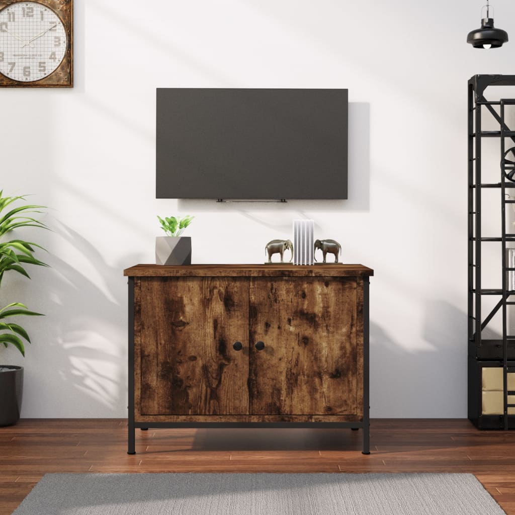 vidaXL Szafka TV, przydymiony dąb, 60x35x45 cm