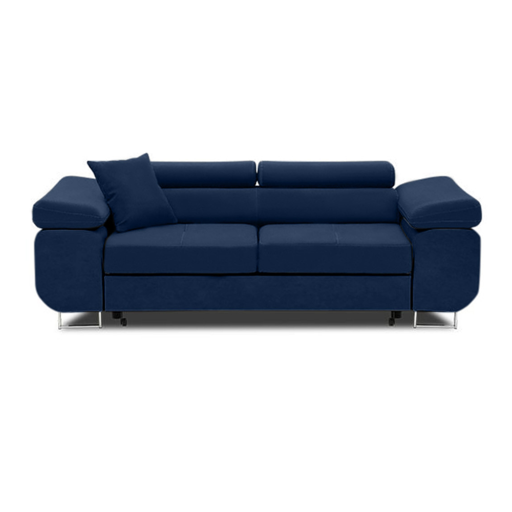 Rozkładana sofa, Bellezza, 209x100x87 cm, granatowy - TYLETEGOTU