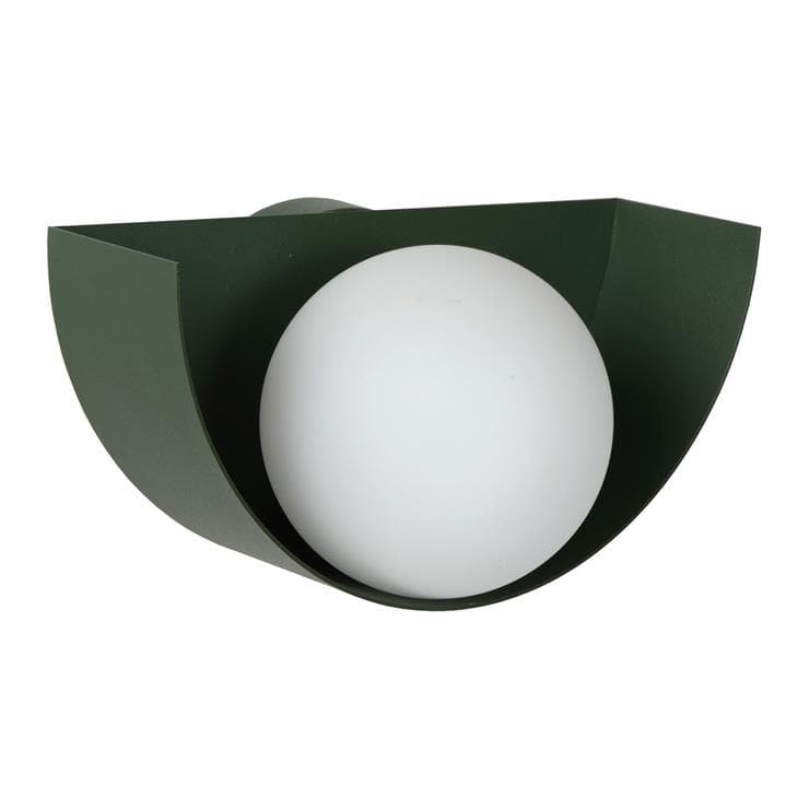 Kinkiet BENNI zielono-biały 1xG9x28W szkło wym:8x16x8cm IP20 Lucide