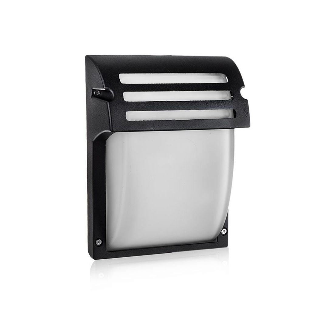 Lampa ścienna LED z oprawką na żarówkę E27 (maks. 60 W) Kolor czarny, satynowe szkło IP44