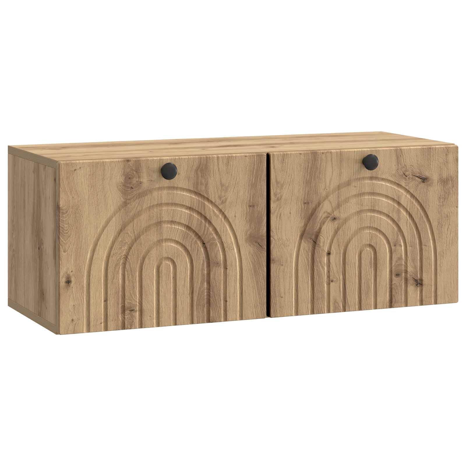 Szafka RTV montowana na ścianie 78,5 x 31 x 30 cm Dąb artisan