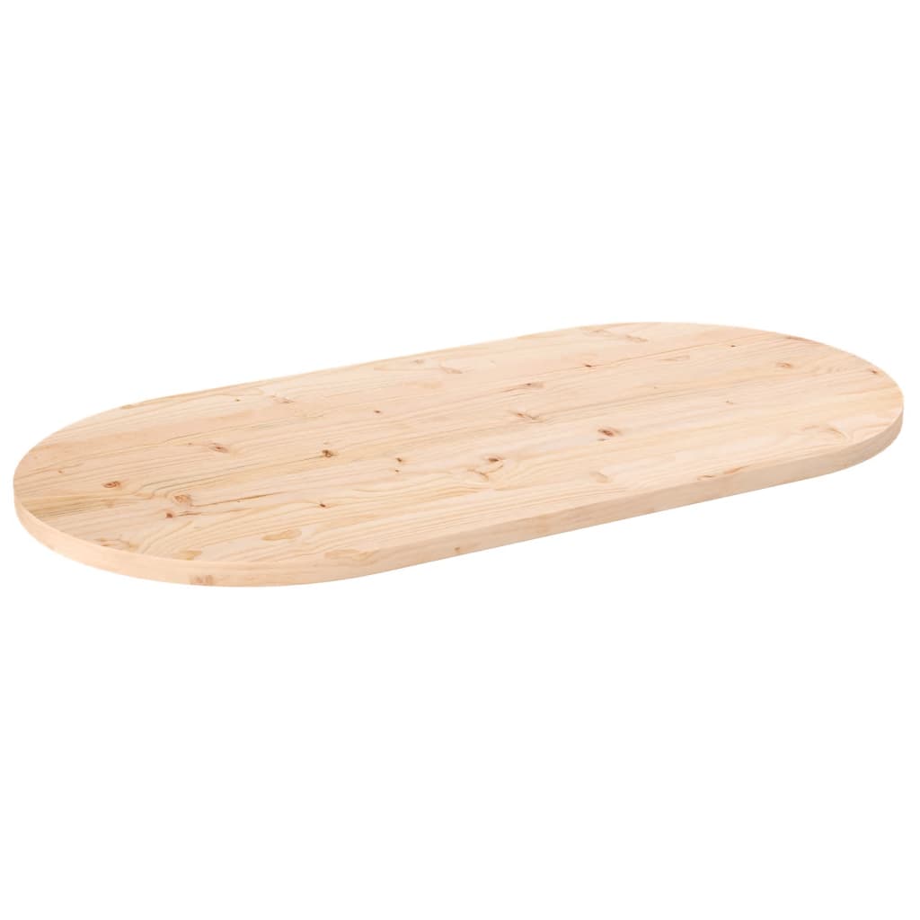 vidaXL Blat stołu 100x50x2,5 cm Drewno lite sosnowe owalne