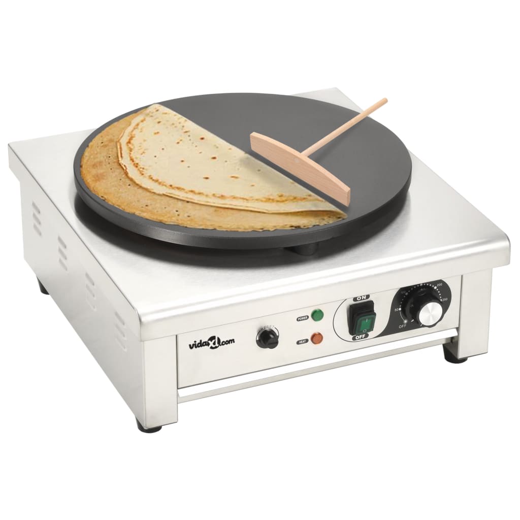 Elektryczna naleśnikarka z wysuwaną tacą, 40 cm, 3000 W vidaXL