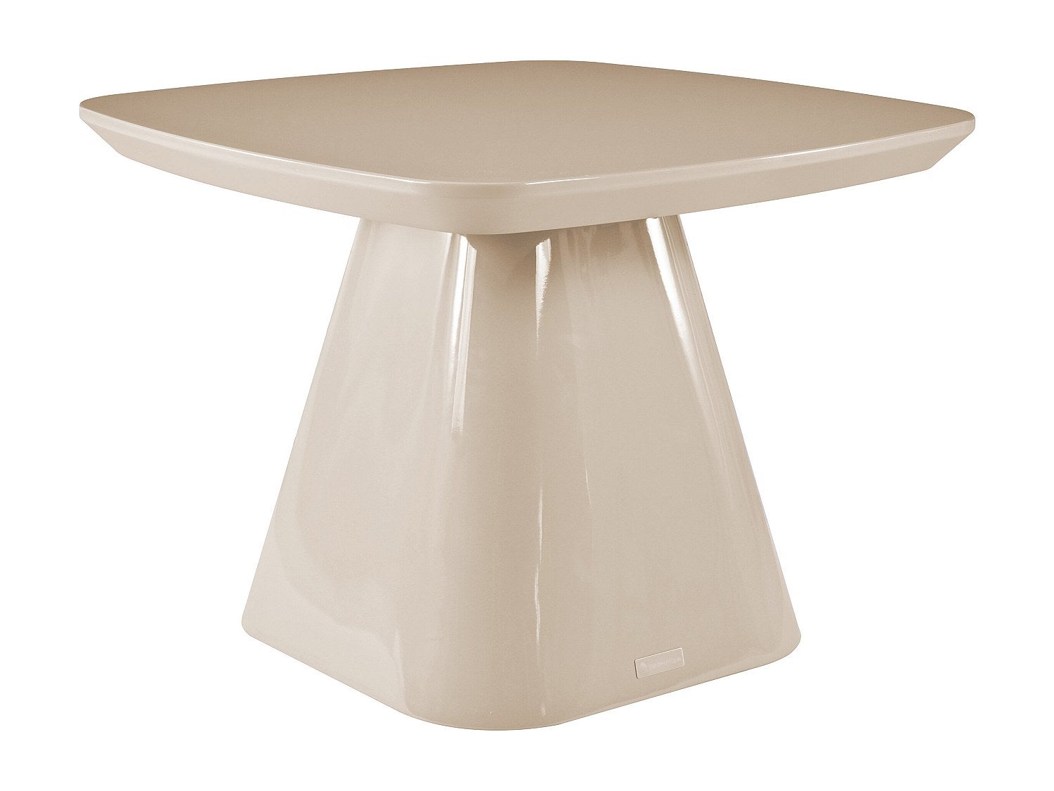 Stolik pomocniczy z MDF - Lakierowany taupe - NATAZA