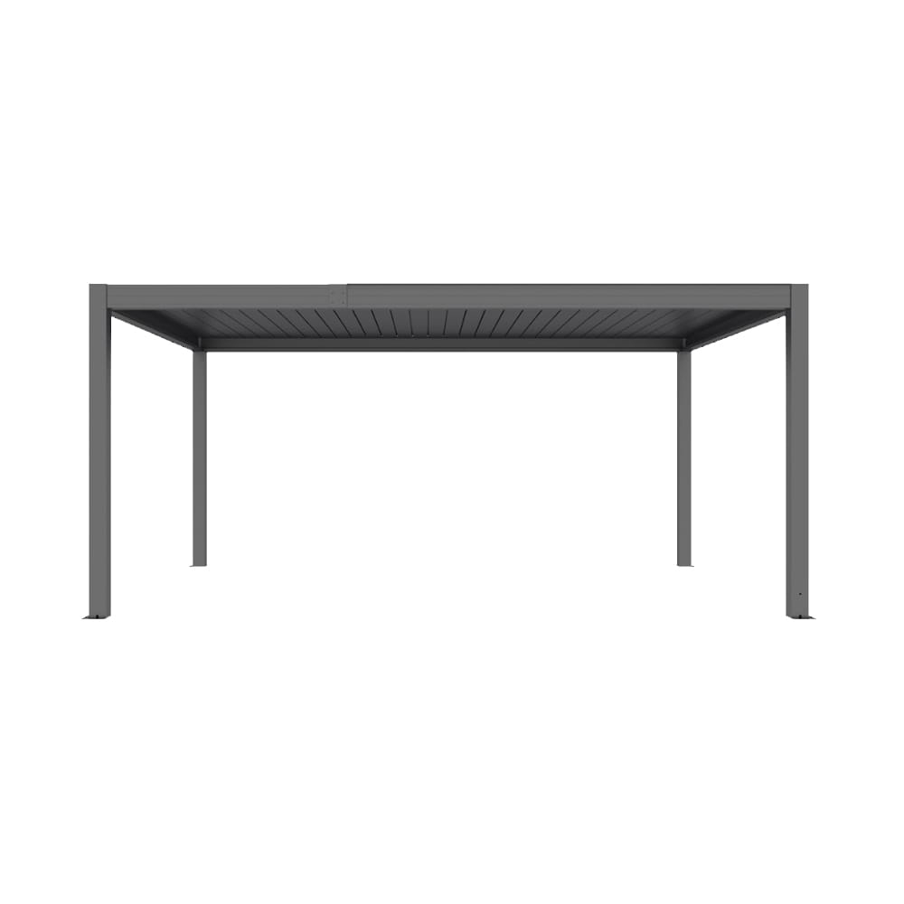 Pergola ogrodowa aluminiowa ELITE 410 x 200 x 280 cm elektryczny dach, oświetlenie LED