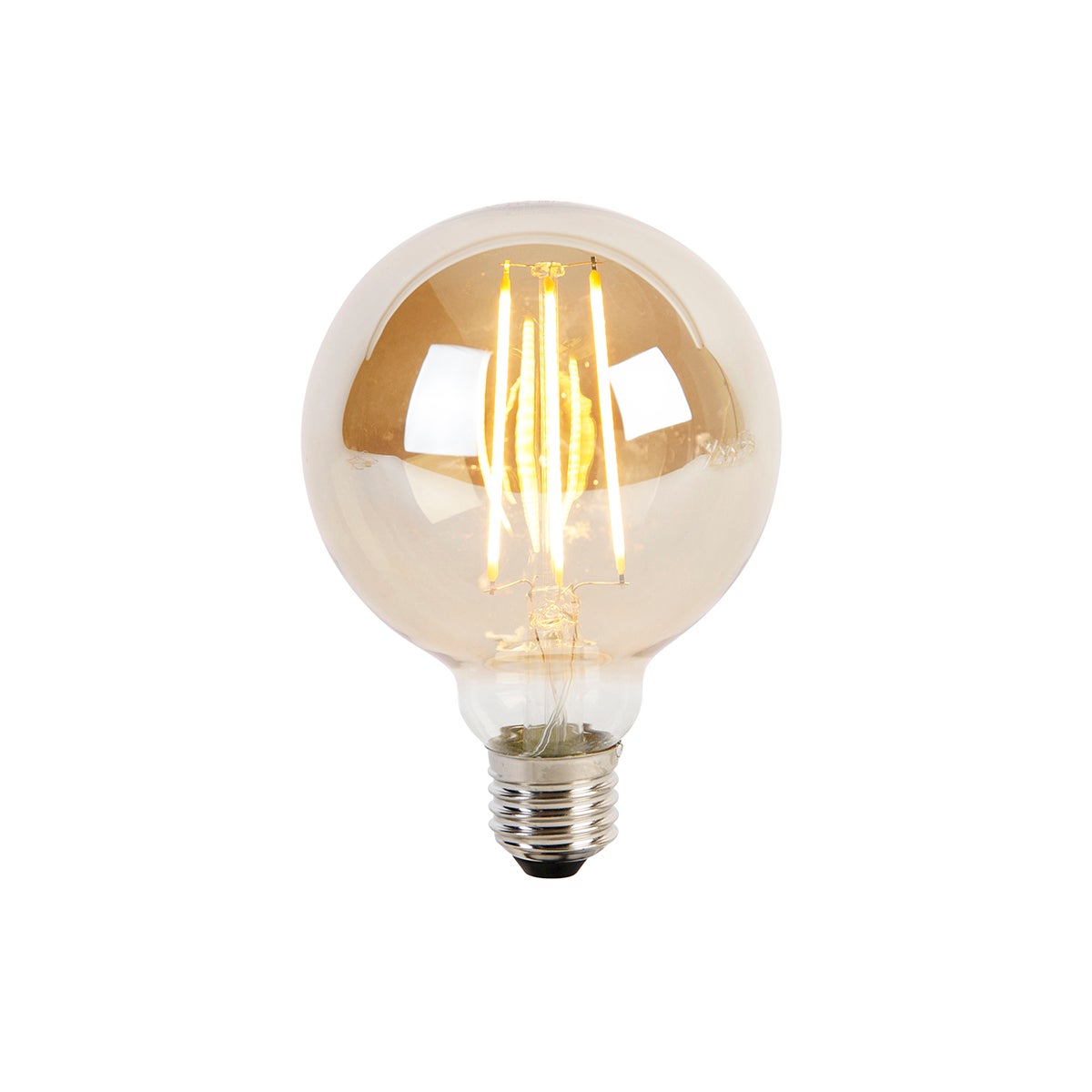 Żarówka LED E27 3-stopniowo ściemniana G95 przydymione szkło 5W 380lm 2200K