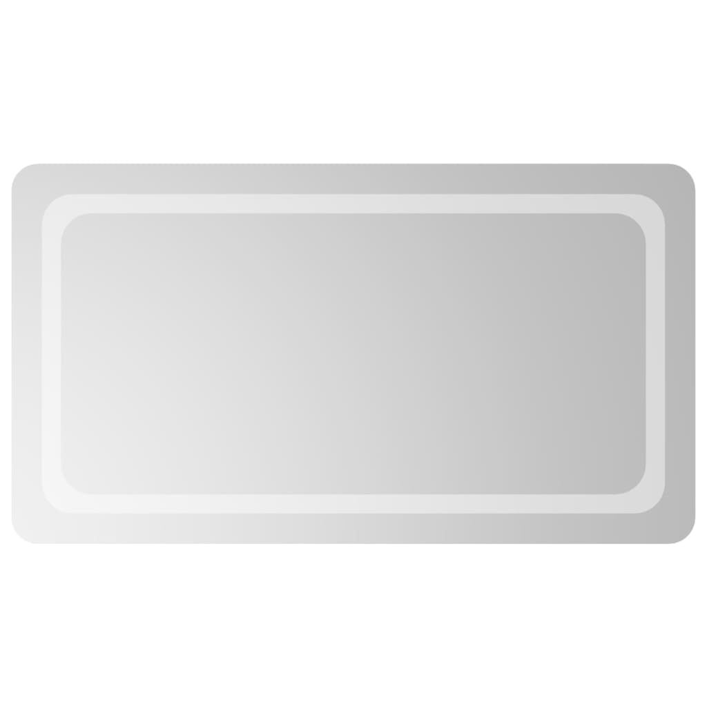 Lustro Łazienkowe Ścienne 50x90 cm z LED 5 V IP65