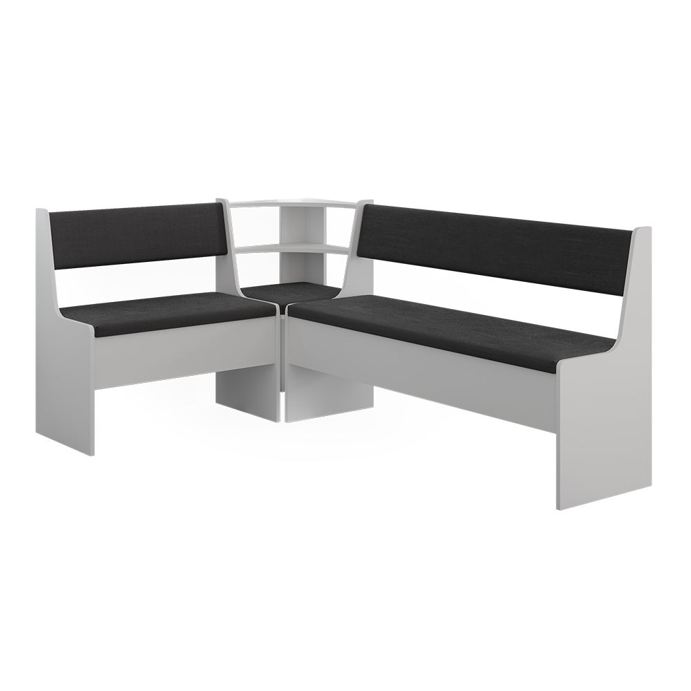 Vicco Grupa ławek narożnych Roman, Biały, 120.1 x 180.1 cm