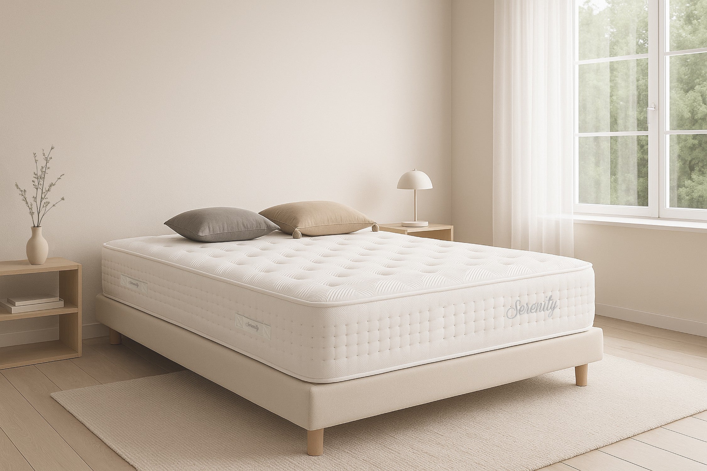 Materac Sprężyny kieszeniowe Serenity, 30cm, 150x190cm - Moonia