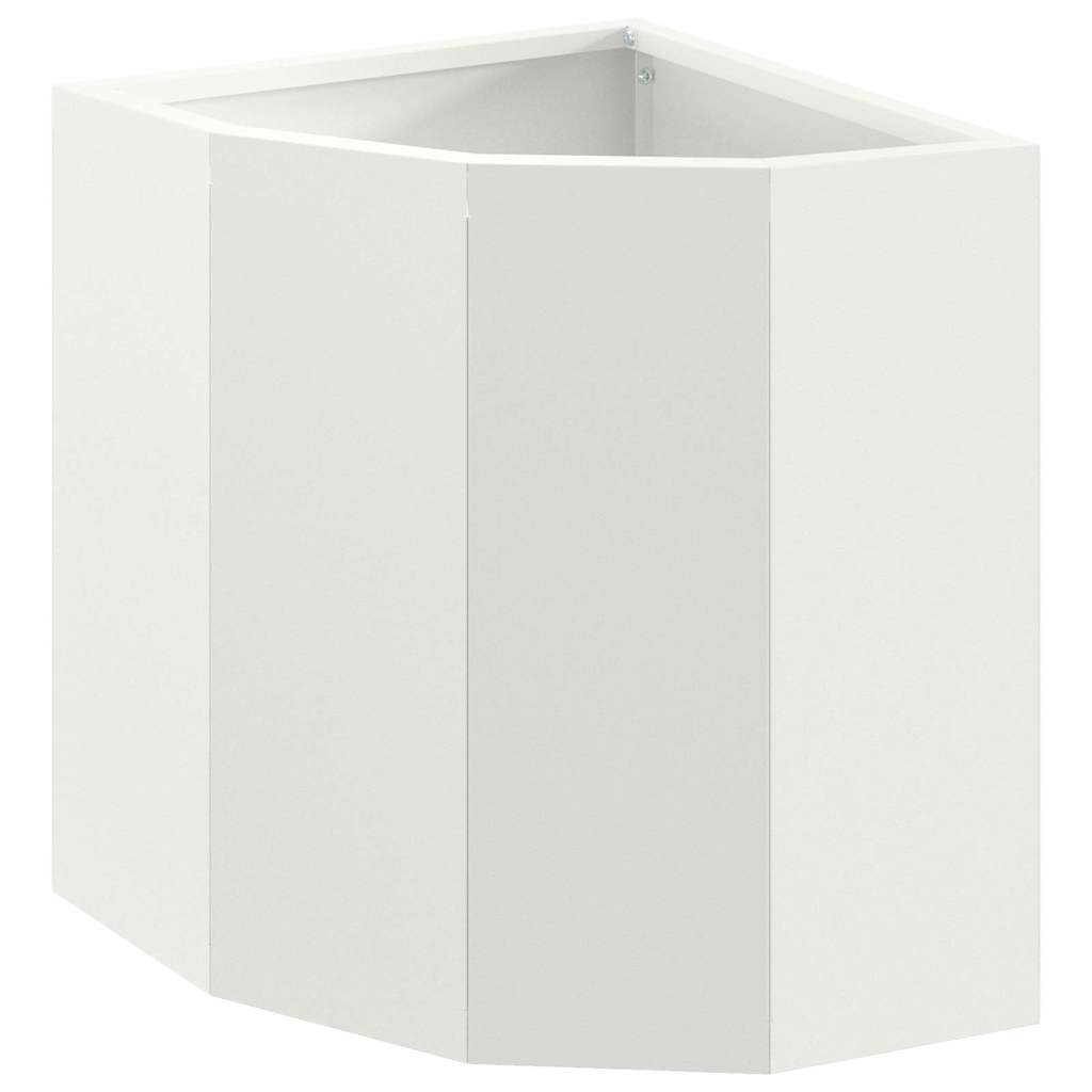 Doniczka Różnorożna Biały 30 x 30 x 35 cm Stal