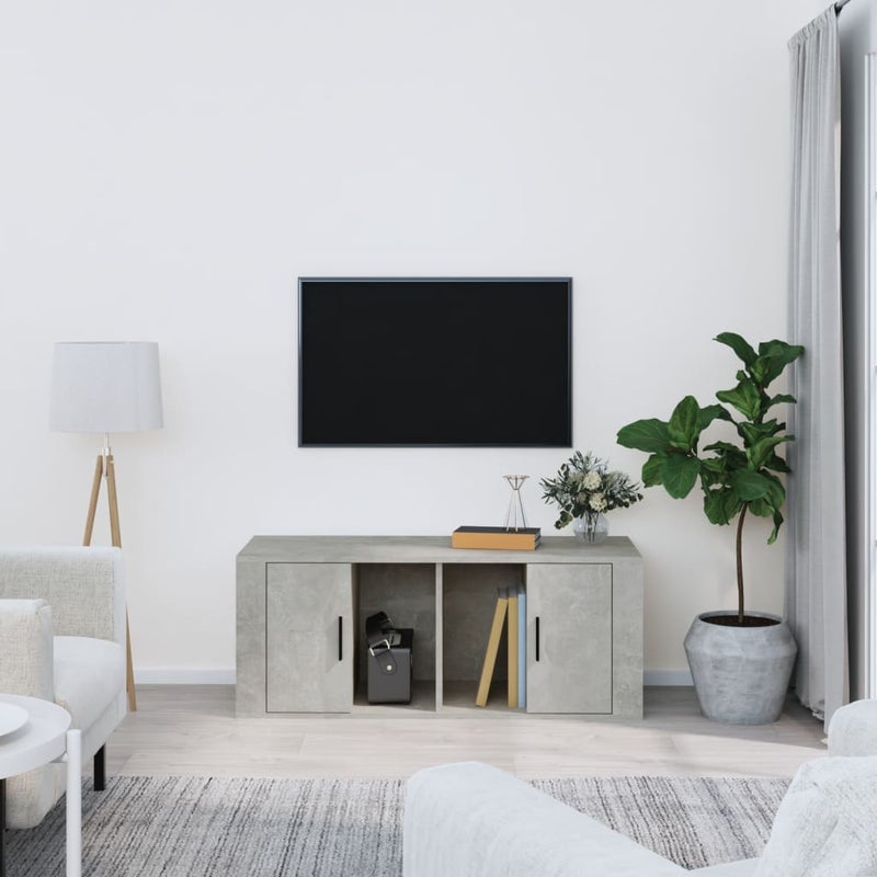 Szafka pod TV, szarość betonu, 100x35x40 cm vidaXL