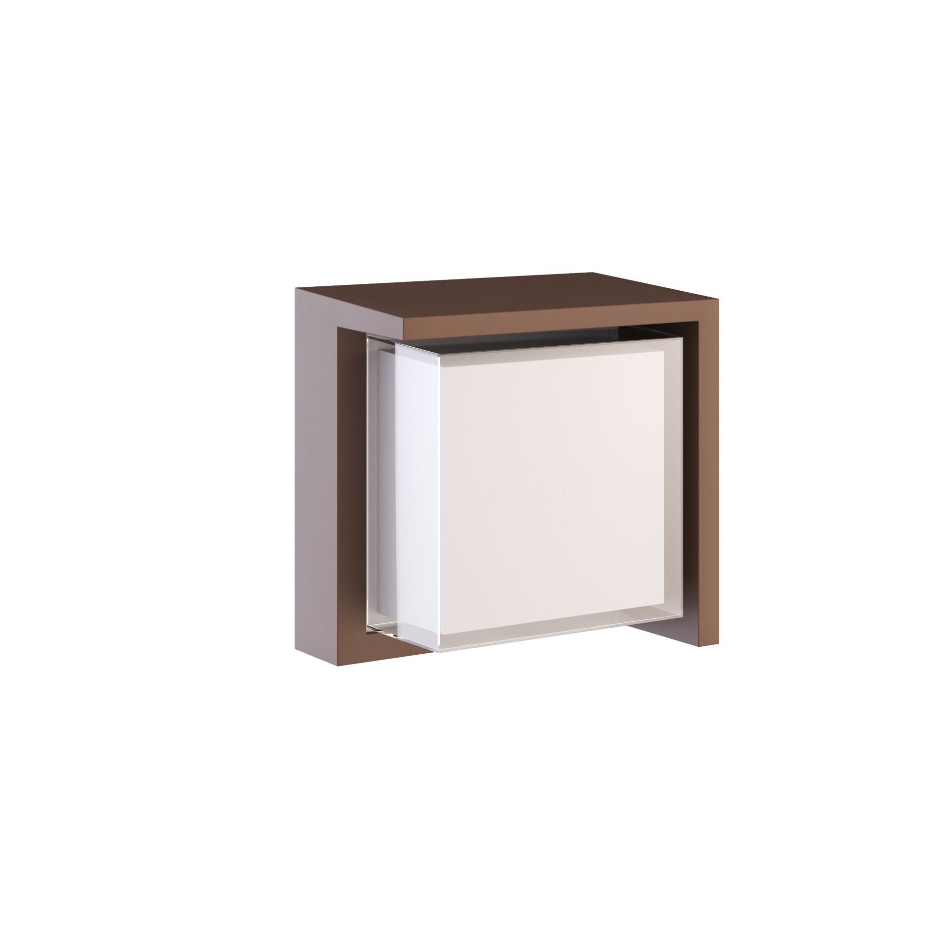 Kwadratowa lampa ścienna zewnętrzna 16 cm LED 15W poliwęglan IP65 CCT Przełącznik 2700K/3200K/4000K
