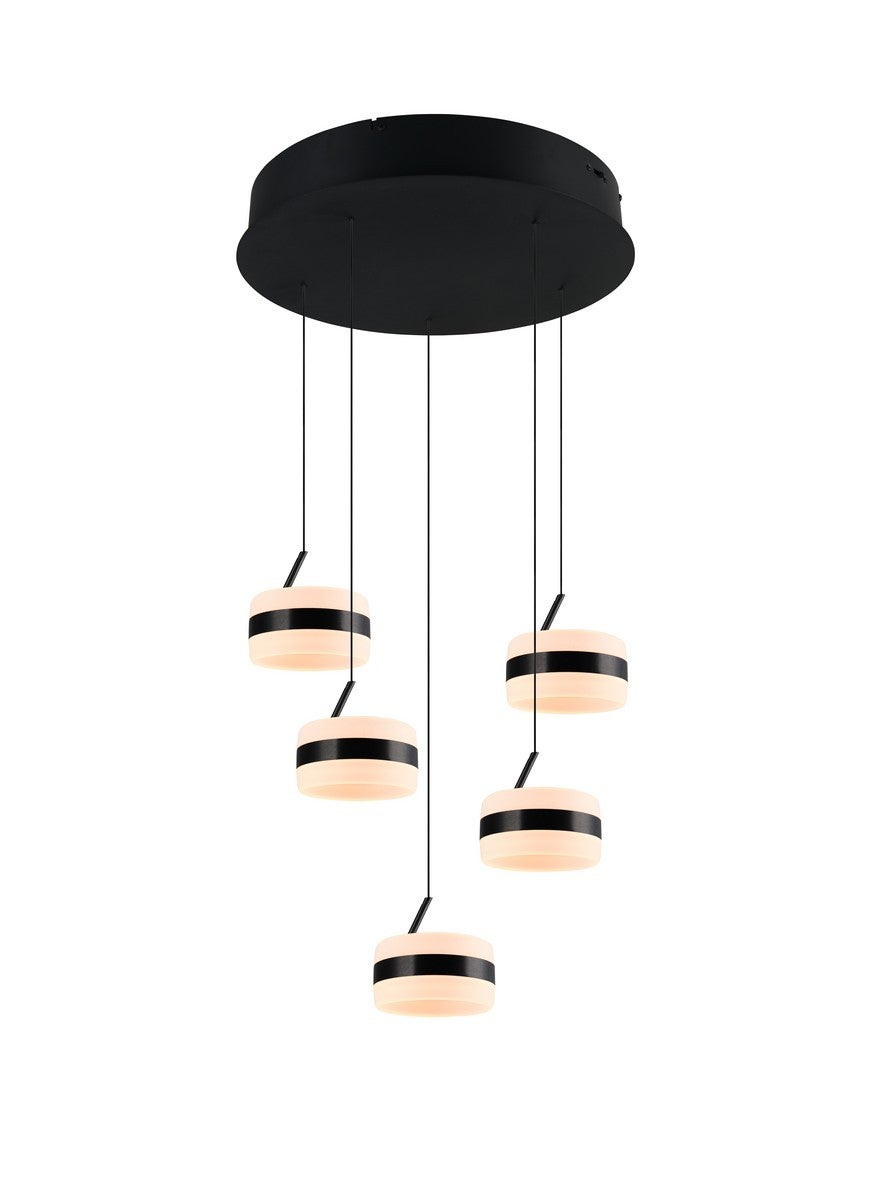 Lampa wisząca LED DIOS 8W Odcienie bieli 800lm metal czarna wym:150x45x45cm IP20 Trio