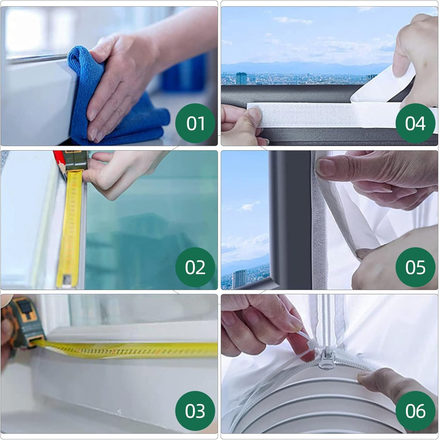92 x 25 x 0,3 cm Uniwersalny zestaw uszczelek drzwiowych do klimatyzatorów przenośnych, zawierający uszczelkę PVC do węża wydechowego i uszczelk