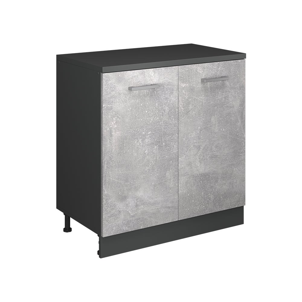 Vicco Szafka rozszerzająca Rion, Beton/Antracyt, 80 x 46 cm bez skosu z 2 drzwiami
