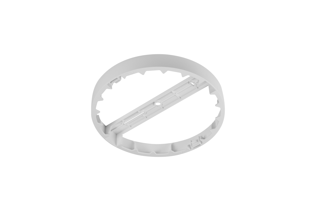 Ramka do montażu natynkowego opraw downlight MAXIS, 18W, okrągła, biały - GTV LIGHTING