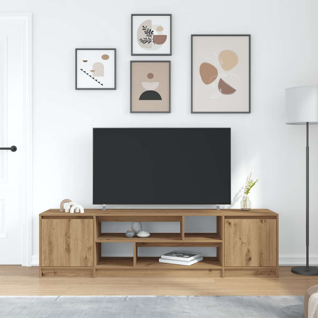 Szafka RTV Artisan Oak 188,5x41x50 cm Drewno klejone