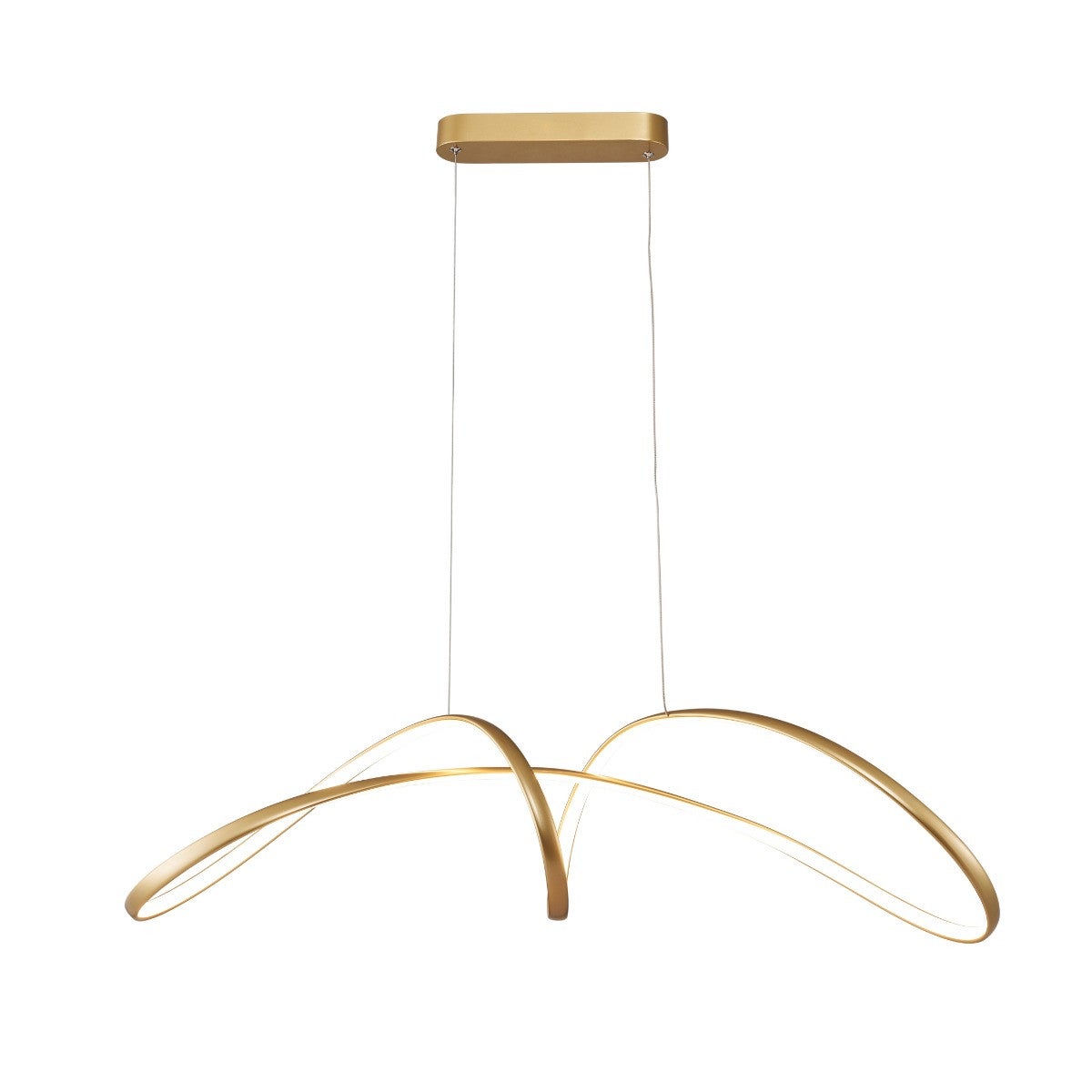 Lampa wisząca złota ledowa FERMI LED 50W Zuma Line 20026P-GD