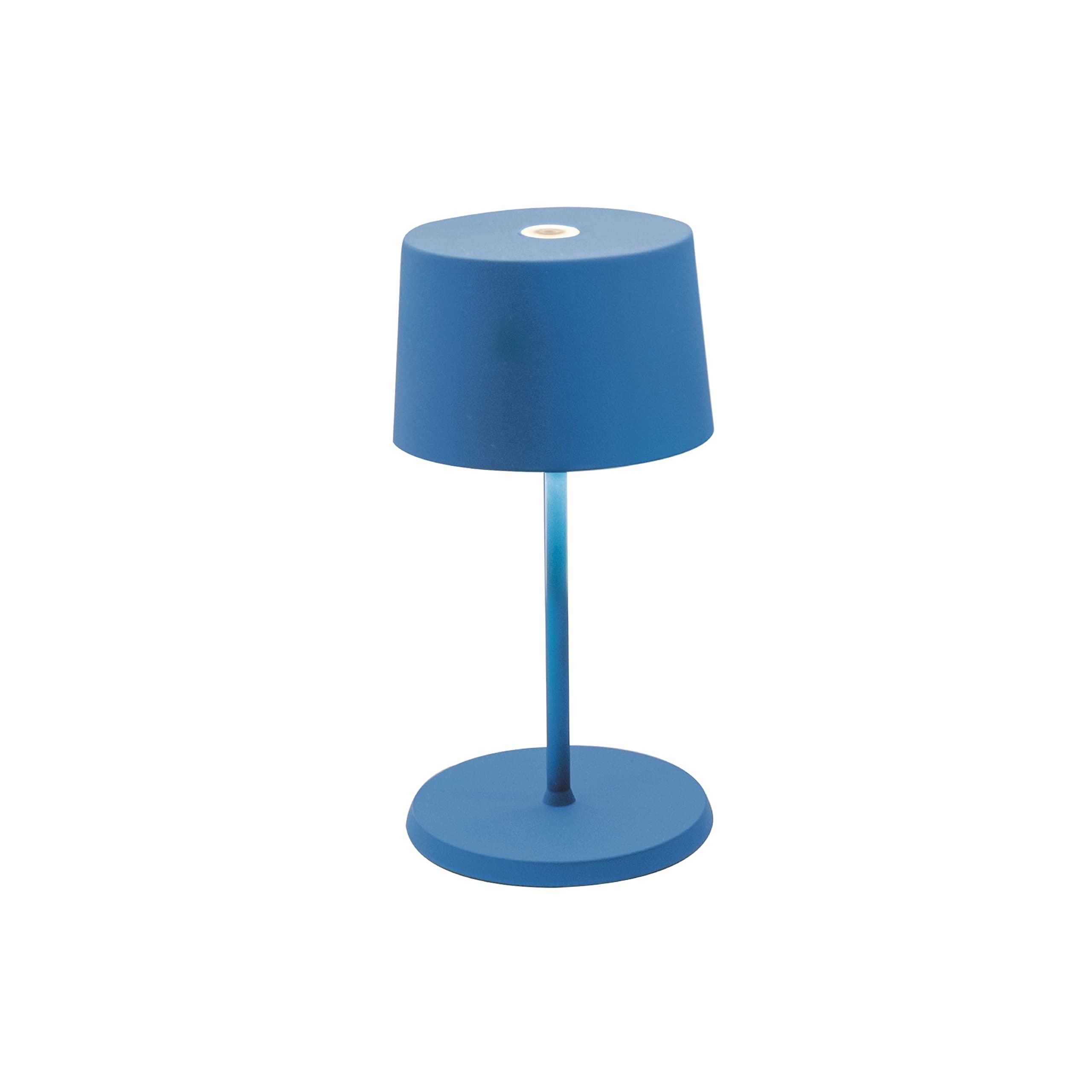 Olivia Pro Mini Capri Blue Lampa stołowa LED z możliwością ładowania i ściemniania