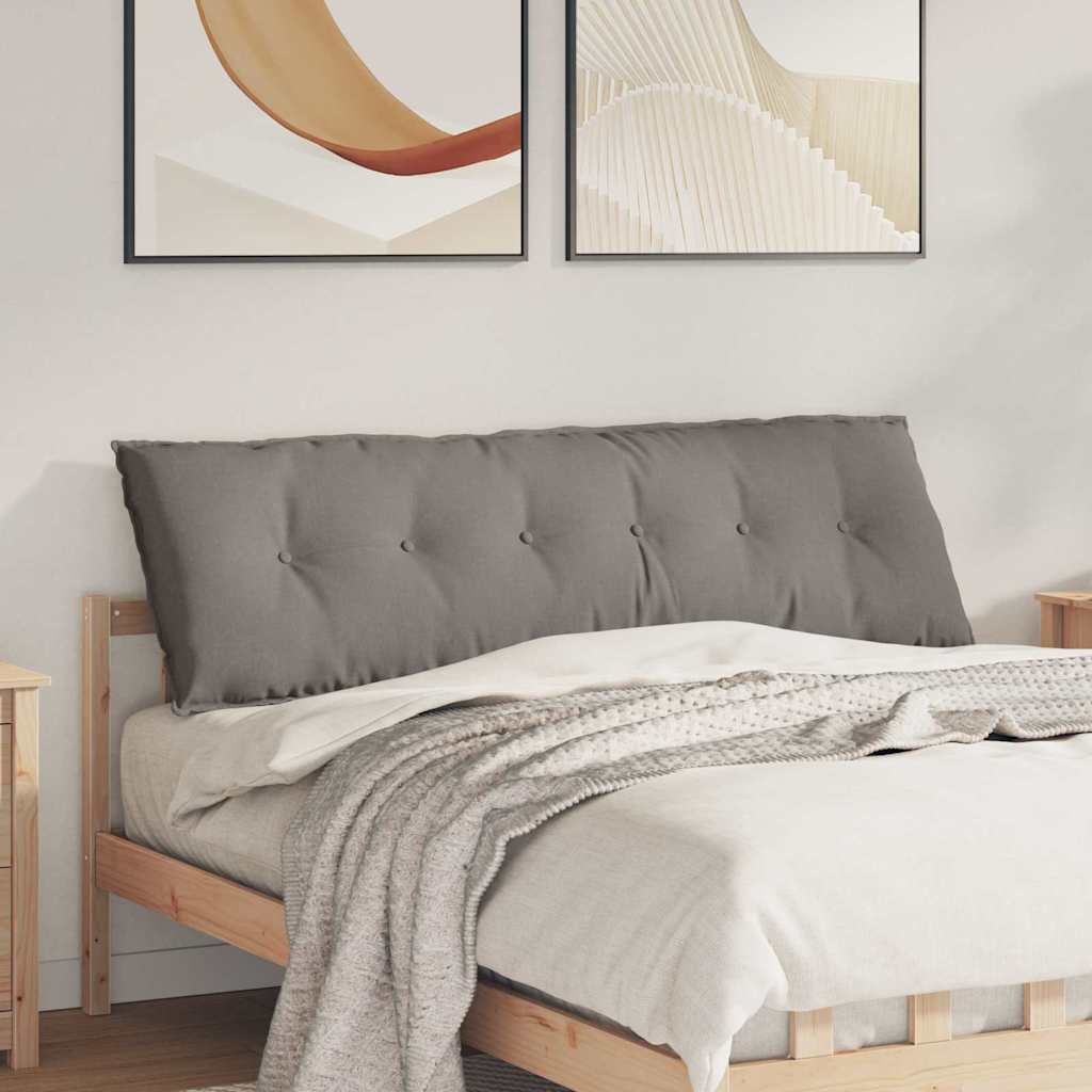 Poduszka na plecy Ciemnoszary 160 x 19 x 50 cm tkanina vidaXL