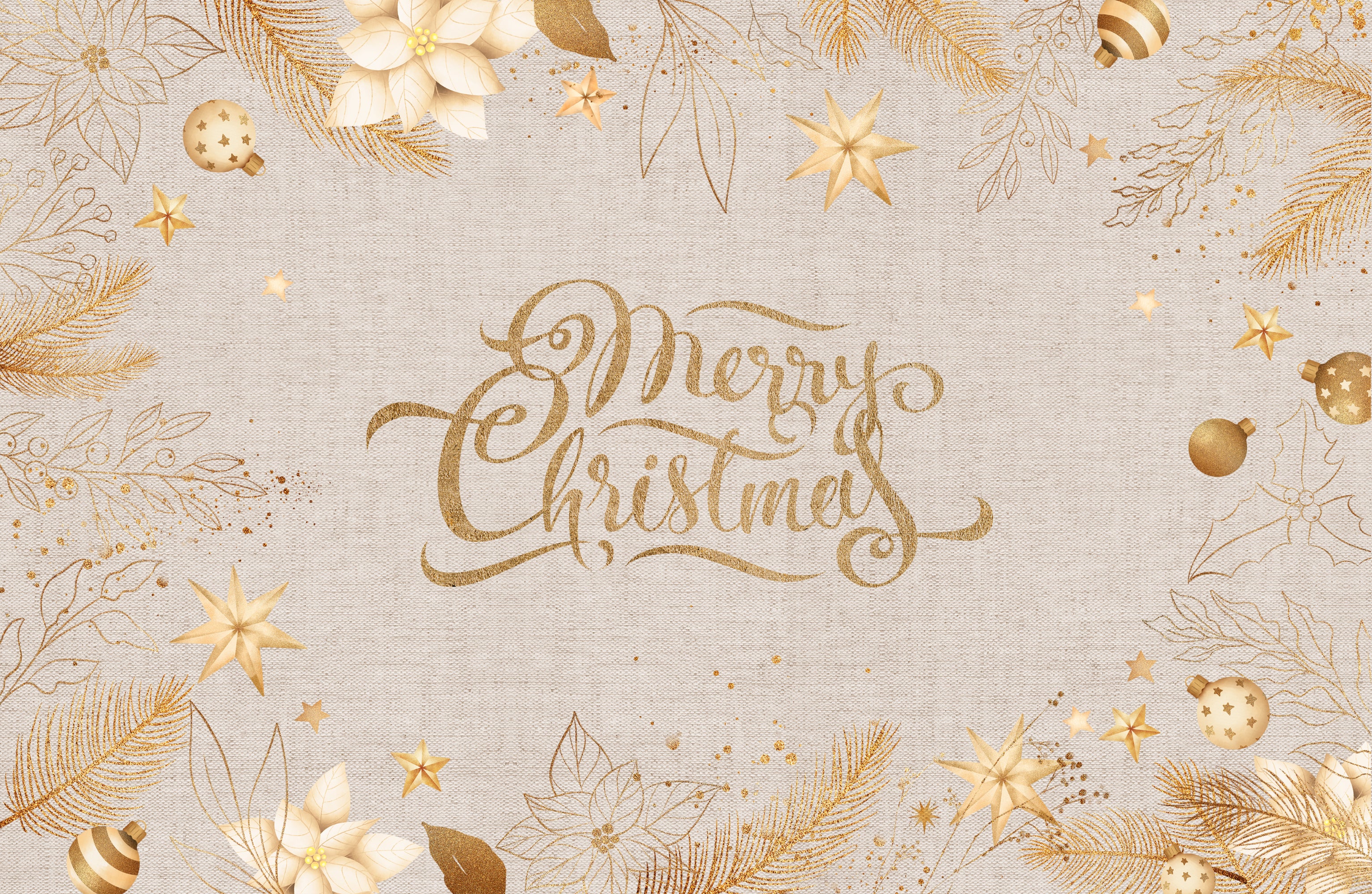 Winyl Christmas Gold i tkanina 65x100 cm - Antypoślizgowy PVC, winyl do kuchni lub salonu, zmywalny, wodoodporny styl