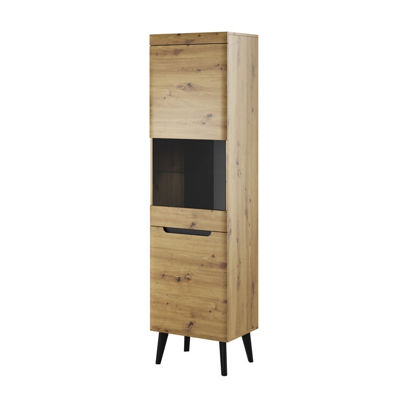 NODIS - Witryna NWT53 / Dąb artisan – Stylowa witryna do nowoczesnego wnętrza