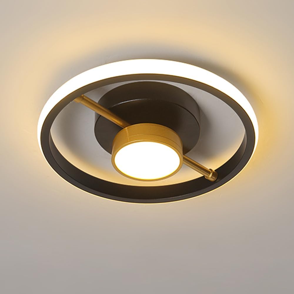 Wpuszczana lampa sufitowa LED, odpowiednia do przedpokoju i oświetlenia wewnętrznego, idealna do sypialni, kuchni i korytarzy (okrągła).