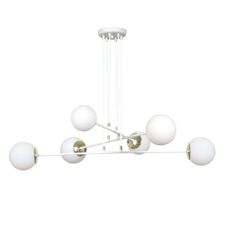 Żyrandol Emibig 6xE14 40W OGNIS 6 WHITE 967/6