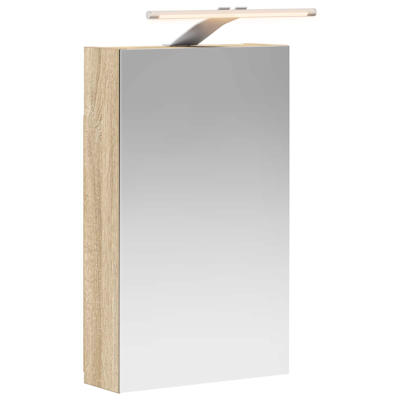 Szafka z lustrem do łazienki Dąb Sonoma 30 x 10,5 x 50 cm