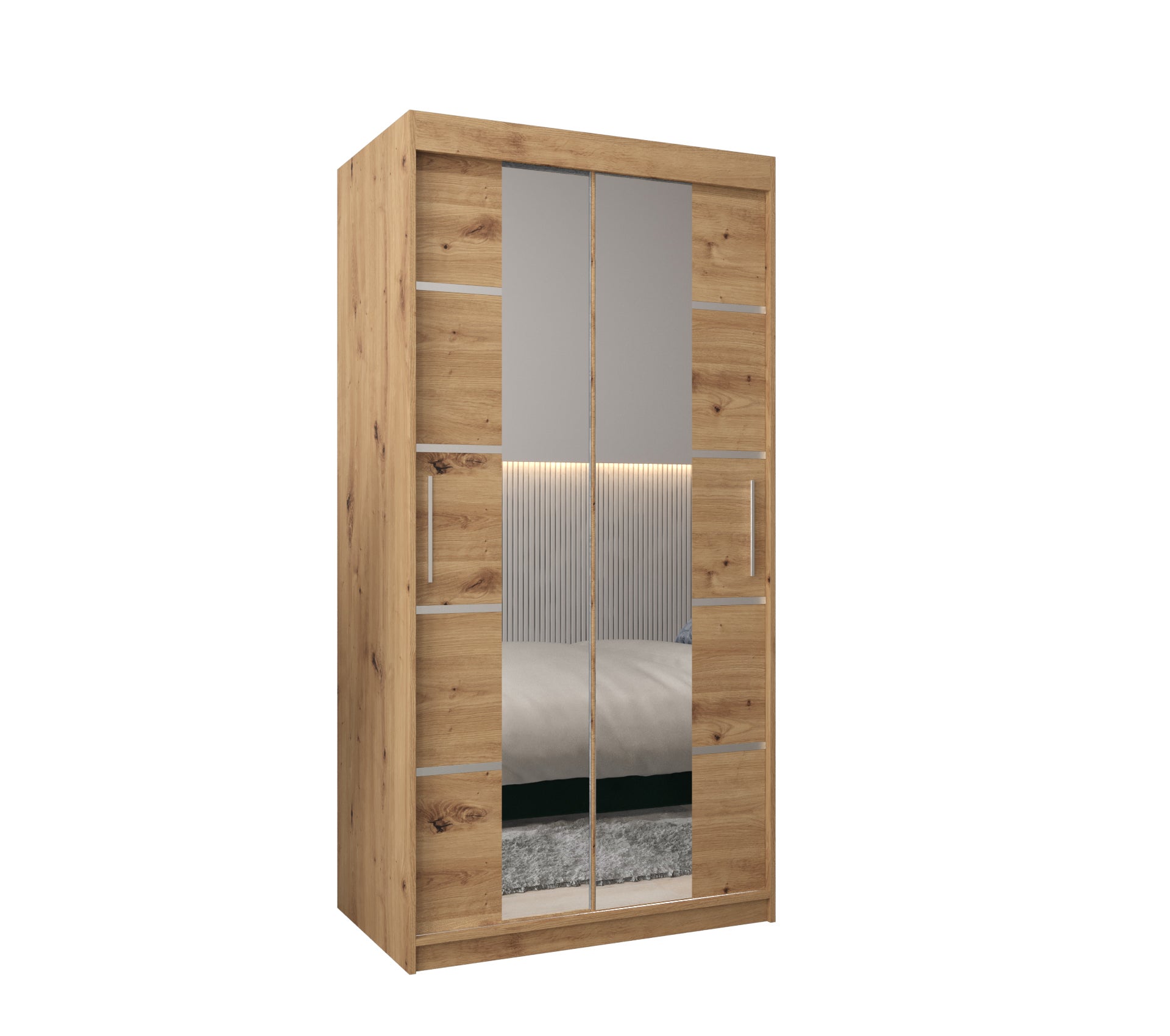 Szafa przesuwna garderoba Verona 4 100 x 62 x 200 cm Artisan - Abiks Meble