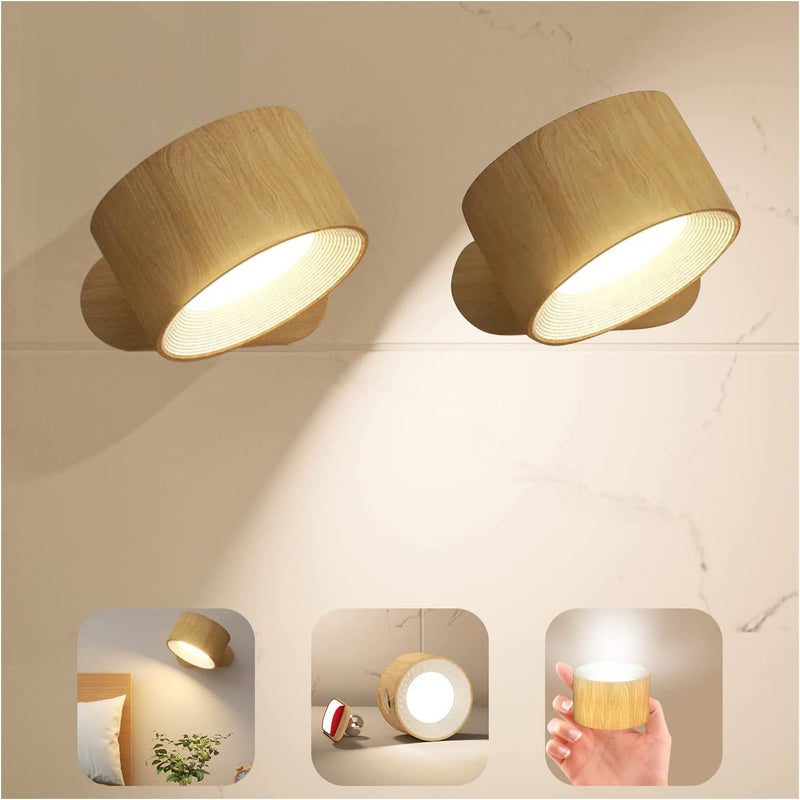 2 lampki LED do czytania, oświetlenie ścienne z 3 temperaturami barwowymi i 3 poziomami jasności, kula magnetyczna obracająca się o 360