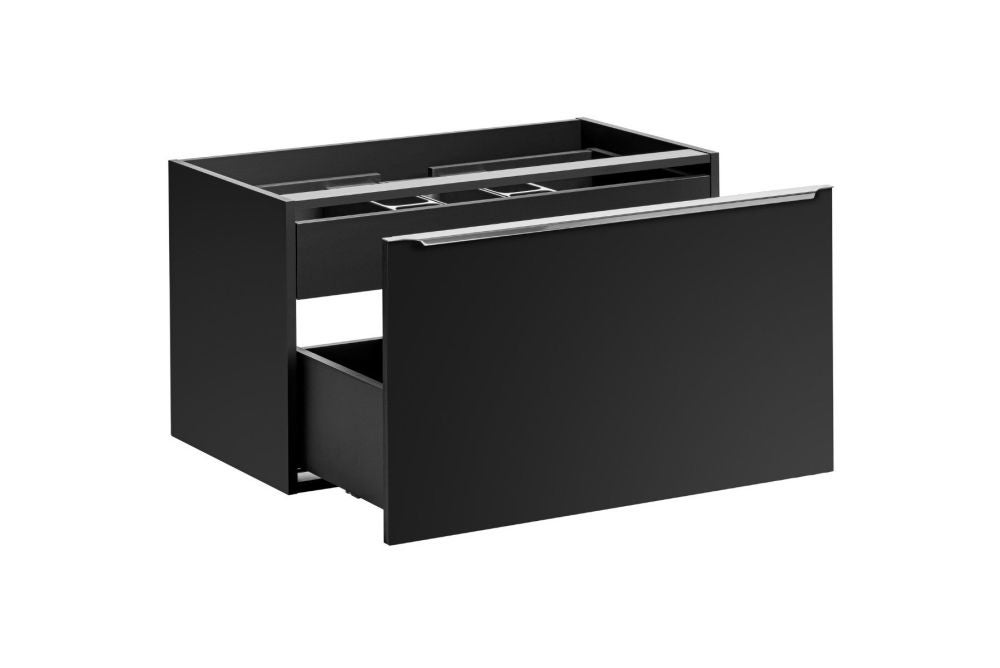 Szafka pod umywalkę nablatową SANTA FE BLACK 80 cm czarny mat