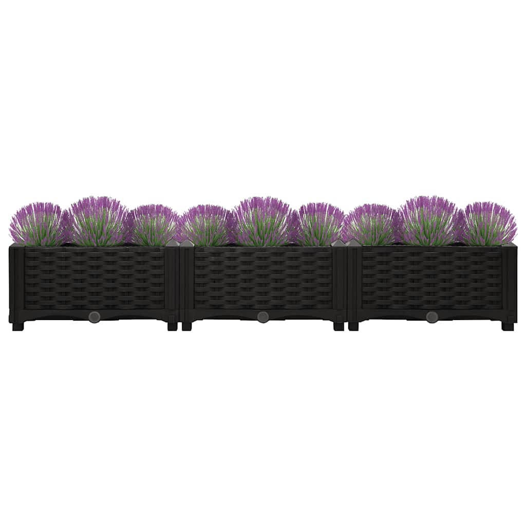 Donica do podniesionej rabaty, 120x40x23 cm, polipropylen