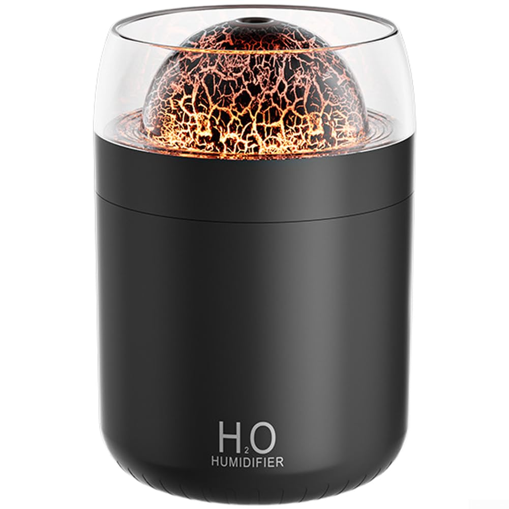 Nawilżacz Zimnej Mgiełki Cichy 500 ml, Duża Pojemność, Lampka LED 7 Kolorów, Dyfuzor Aromaterapii USB,do Sypialni i Biura