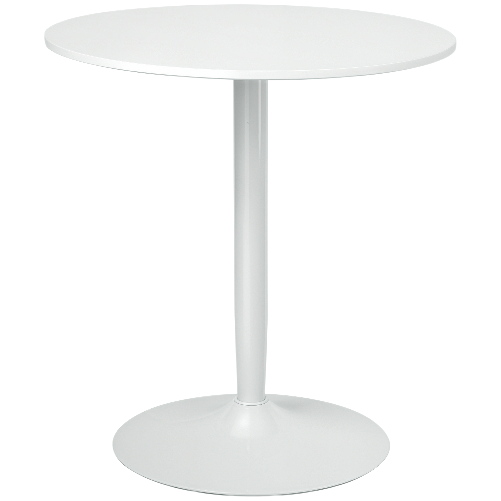 stół jadalniany, dla 2 osób, 70cm, minimalistyczny, biały, parametry 75