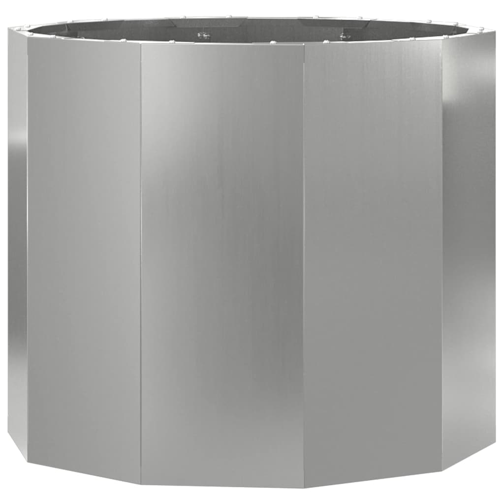Donica Srebrny 60 x 60 x 50 cm Stal Galwanizowana