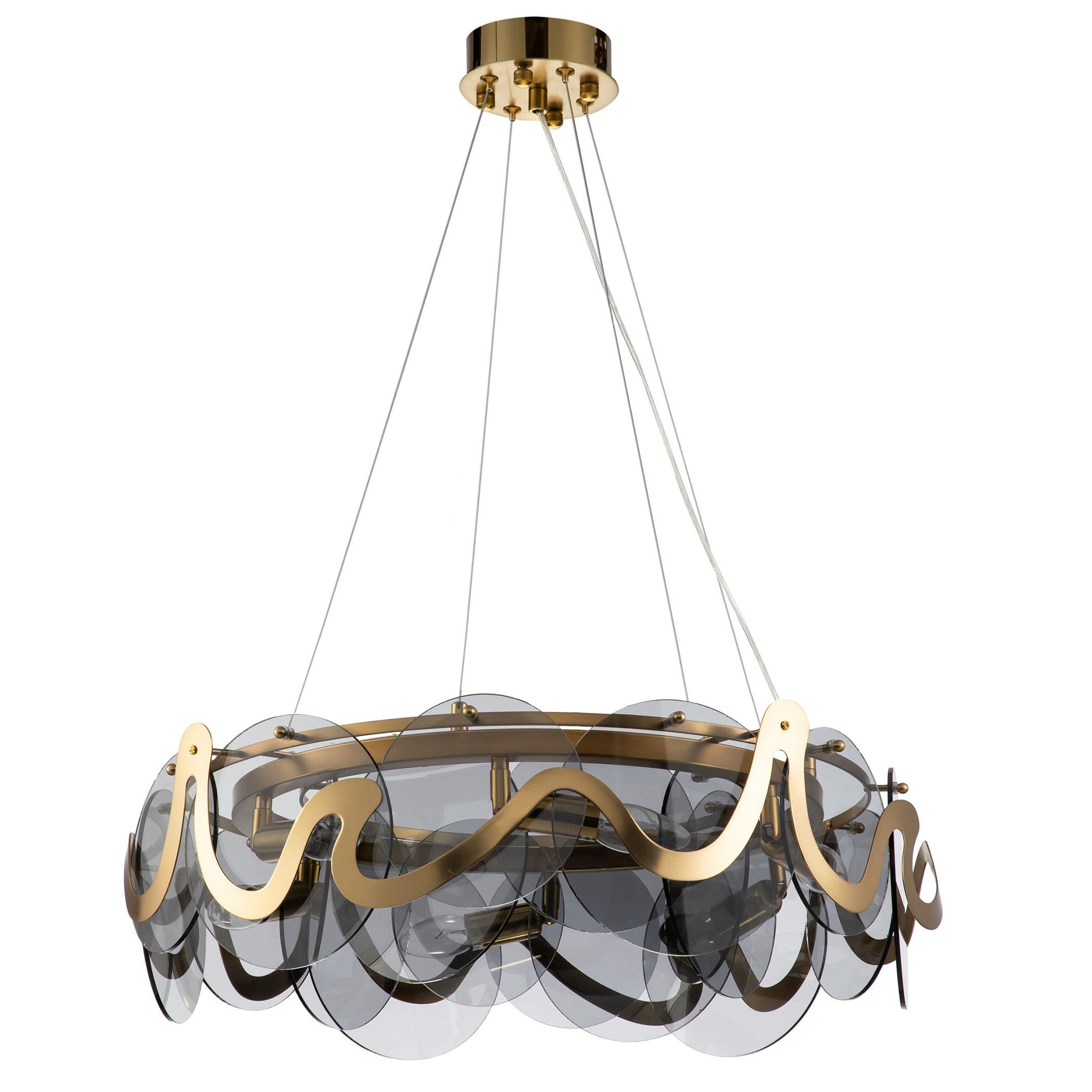 Lampa Sufitowa Wisząca Toolight App1545-8Cp Szary