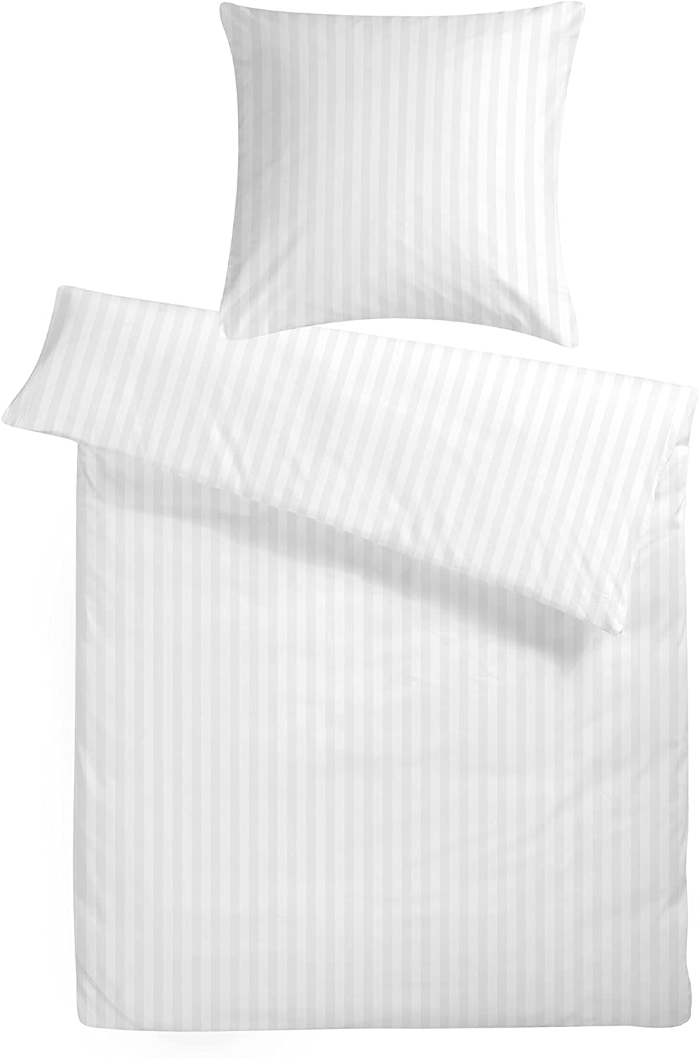 Kam-Pol komplet pościeli zakład pasek 2 cm 140x200 + 50x70