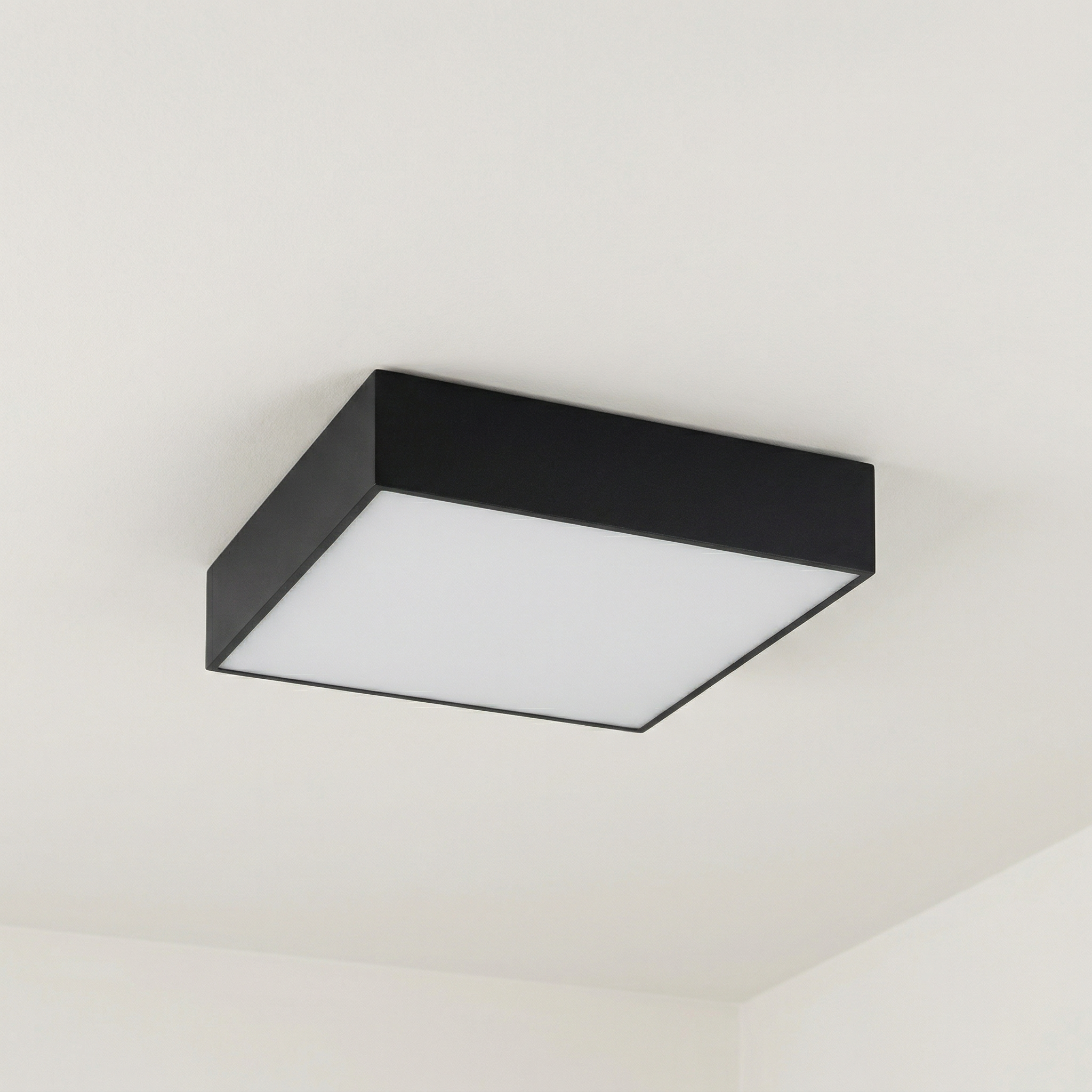 Lampa sufitowa zewnętrzna Tartu LED 18W Odcienie bieli 1800lm czarny matowa-biała IP44 Rabalux