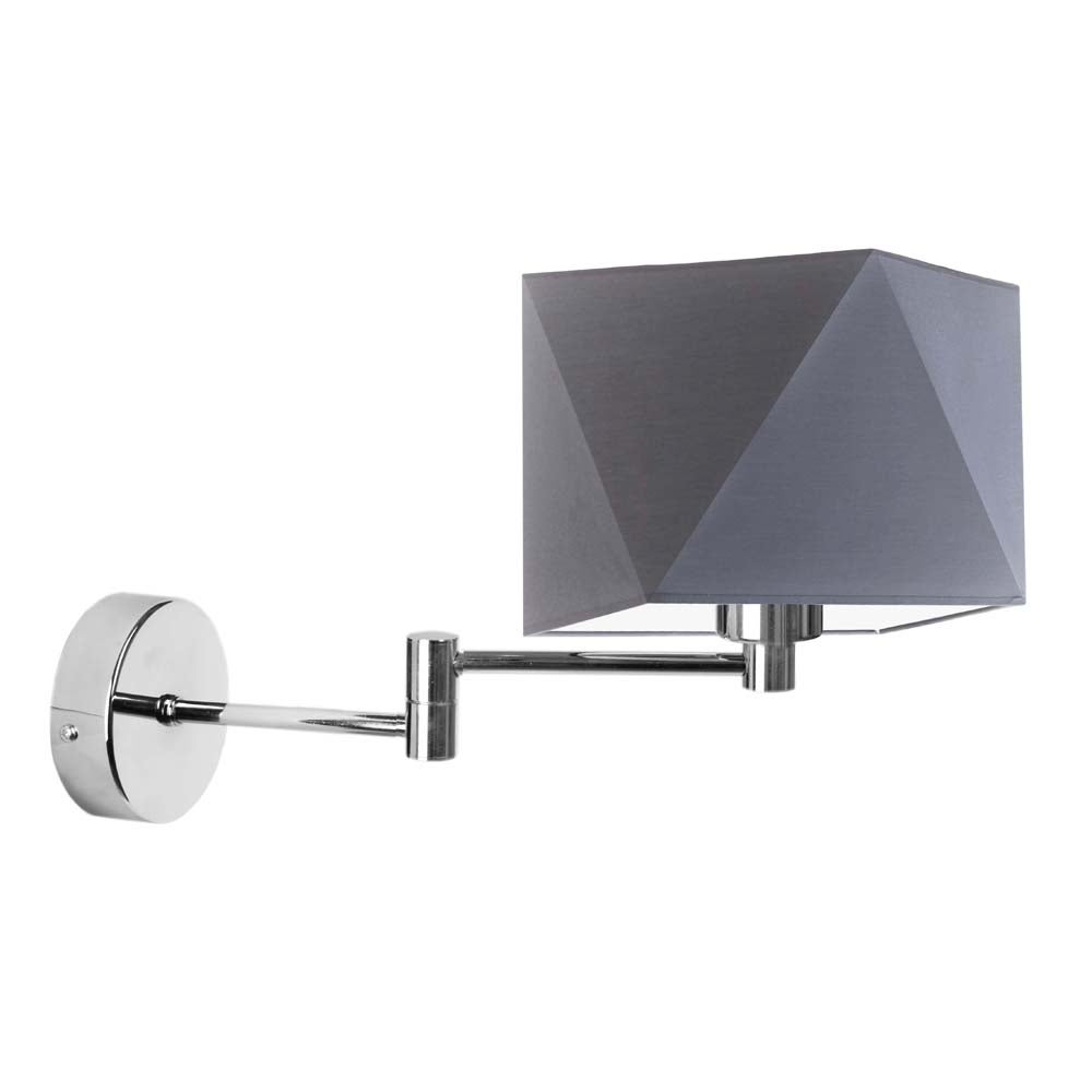 Kinkiet przegubowy lampa ścienna lampa na ścianę regulowany z abażurem diament BURNE