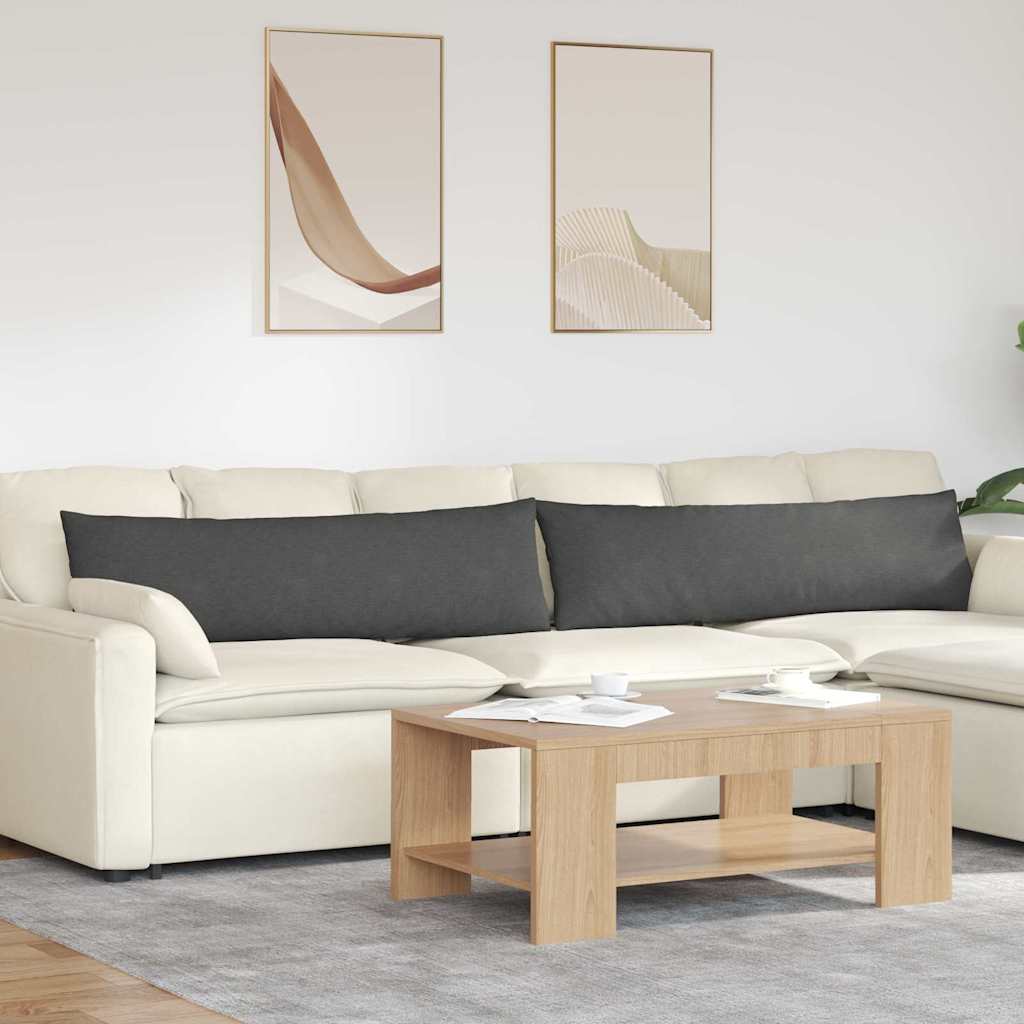 Poduszki na sofę 2 pcs Ciemnoszary 145 x 40 cm vidaXL
